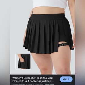 💕NEW💕 Halara Black Pleated Mini Skort